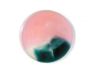 Solid liquid pink & green