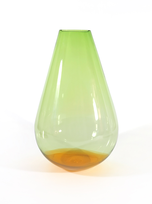 Drop thin orange green