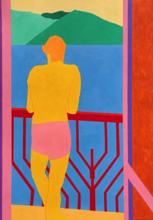 Boy on balcony